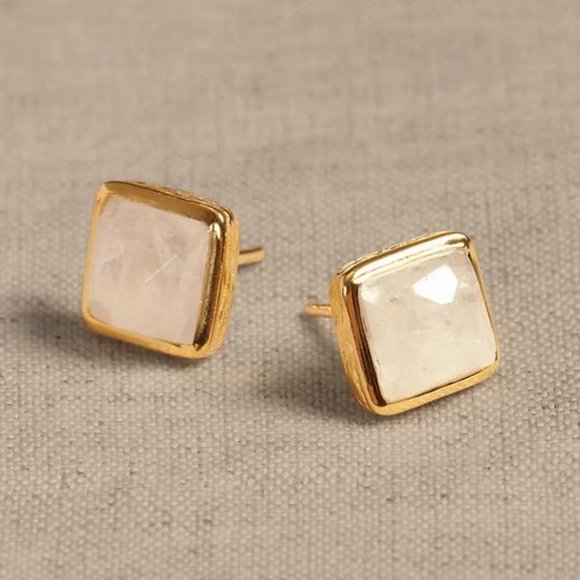 Aureus + Argent Jewelry - NWT Aureus + Argent Petite Square Facet Stud Earrings